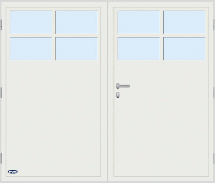 alu-deur-rechthoekig-beglaasd openslaande garagedeuren, centurion, garagedeuren