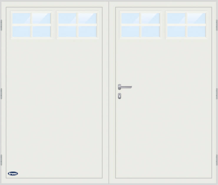 alu-deur-rechthoekig-roedeverdeling openslaande garagedeuren, centurion, garagedeuren