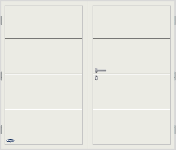 centurion-aluminium-openslaande-garagedeuren-model-vlak-1 openslaande garagedeuren, centurion, garagedeuren
