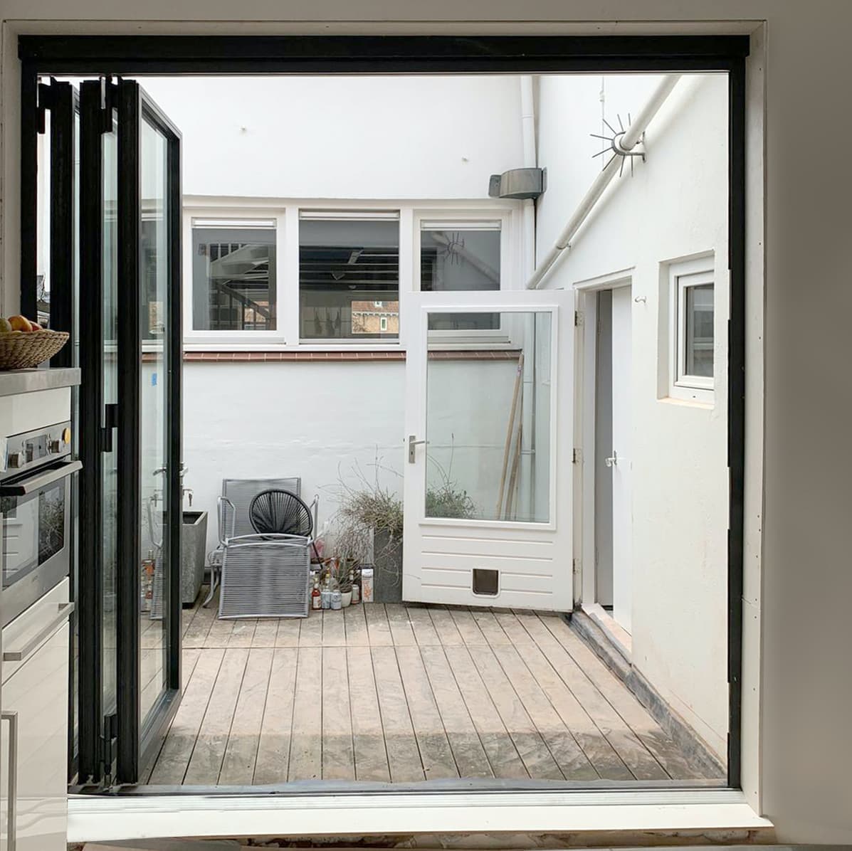 Stalen harmonica vouwdeur Amersfoort 2