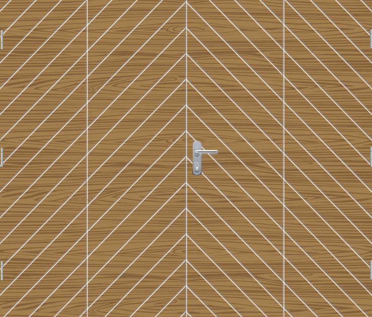 centuriondeuren-houten-garagedeur-openslaand-model-visgraat-diagonaal openslaande garagedeuren, centurion, garagedeuren