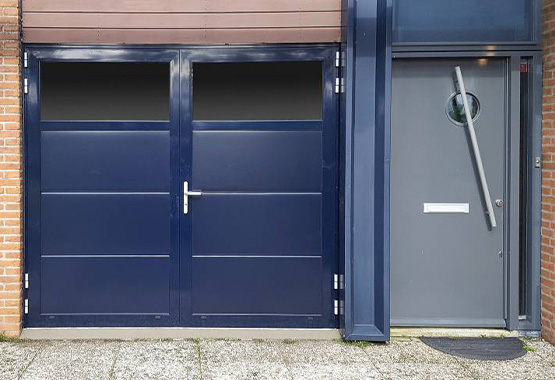 openslaande-alu-deuren openslaande garagedeuren, centurion, garagedeuren